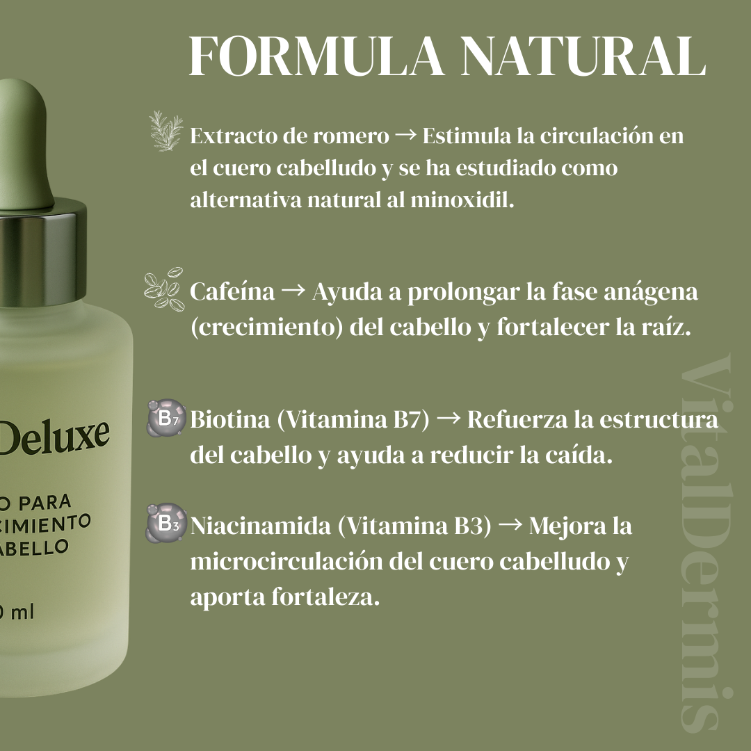 VitalDeLuxe-Suero de lujo para el crecimiento del cabello